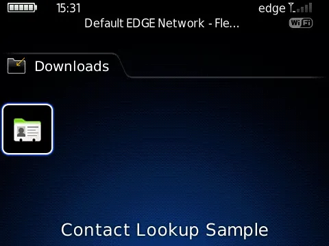 BlackBerry Device Downloads Folder