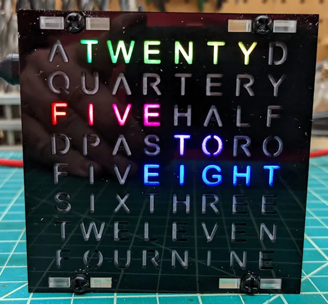 Assembled Word CLock